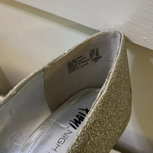 Fioni Silver Glitter Peep Toe Stiletto Pumps - Picture 2 of 4
